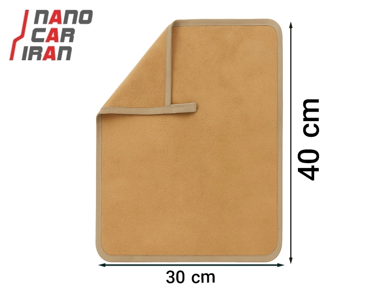 حوله پولیشی تک رنگ سایز 40×30 - ارسال رنگ به صورت رندوم